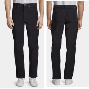 Black Brown 1826 Corduroy Pants Straight Leg Cotton Stretch 5 Pocket Jeans 30W L